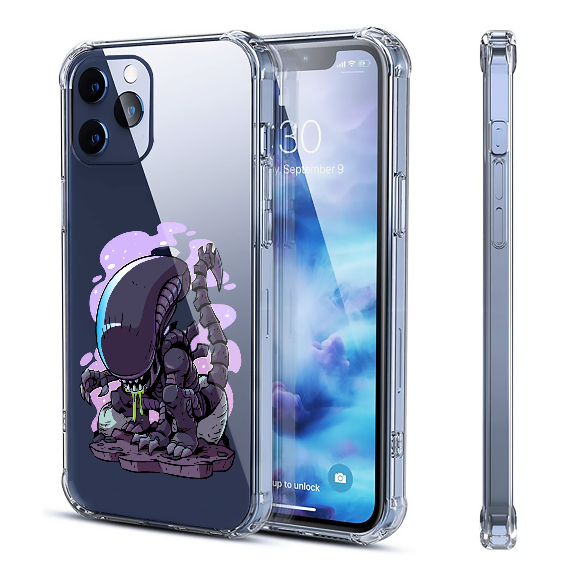 （画像用） アベンジャーズ The Avengers 【iPhone 12シリーズ対応】透明スマホケース（クリアソフトケース）